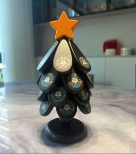 Wooden Tree <b>Coaster</b> Natural Wood Holiday <b>Drink</b> <b>Coaster</b> For Tea Coffee Vietnam by 99 Gold Data - Product Image 4