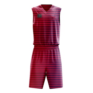 Ensembles d'uniformes de basket-ball personnalisés pour hommes, respirants, grandes tailles, saison estivale, 100% polyester, séchage rapide, impression par sublimation, best-seller - Product Image 1