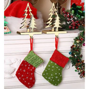 <b>Christmas</b> <b>Tree</b> Decoration Stock Holder Hanger Gold Color Stocking Holders by Royal Home Collection Suppliers - Product Image 2
