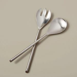 Elegant Everyday Stainless Steel Salad Server Set for Dessert Serving, Durable Metal Serving Spoon Fork for Daily Dining & Hotel - Product Image 5