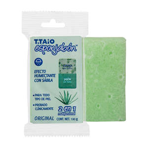 Esponjabon 2 en 1 Jabón y Esponja de Aloe Vera |   Herramienta de Baño Exfoliante y Limpiadora Corporal con Material de PE - Product Image 1