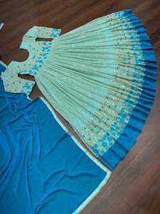 Robe en coton pour femmes, Design, Kurtis, vente en gros, Anarkali, dernière mode, prix bas avec dupata Jackate, indien, Reyon - Product Image 3