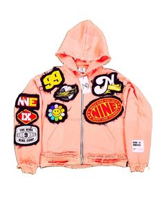 Nouveau design, sweat à capuche en molleton camouflage personnalisé avec fermeture éclair, strass, effet usé, patchwork de haute qualité, vente en gros, sweat à capuche pour homme - Product Image 2