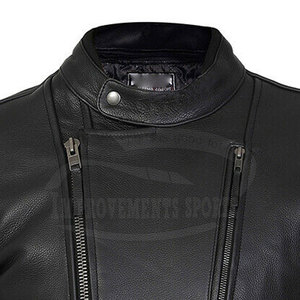 Veste de moto en cuir pour hommes de qualité supérieure à design personnalisé Blouson de moto en cuir durable - Product Image 5