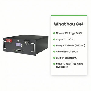 Batería de Respaldo para el Hogar de 51.2V 100Ah 5.12kWh, Batería de Litio-Ferrofosfato (LiFePO4) para Almacenamiento de Energía Solar |   BMS Integrado |   RS485 CAN - Product Image 2