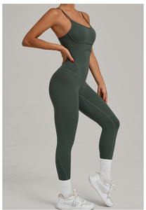 Combinaison sexy pour femmes, sans manches, de haute qualité, contrôle du ventre, sans couture, en lycra, vêtements de sport, streetwear - Product Image 5
