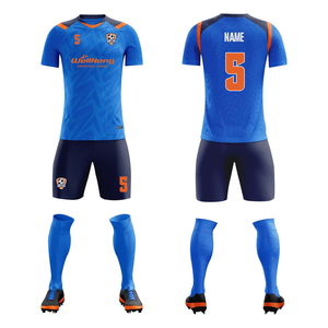 Camiseta de fútbol de cuerpo completo de manga corta Unisex profesional con logotipo de número Ropa de entrenamiento de partido unisex personalizada - Product Image 6