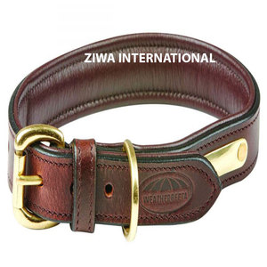 Collar de perro de cuero genuino Premium de diseño de lujo personalizado nuevo estilo patrón sólido con características suaves collares para mascotas - Product Image 5