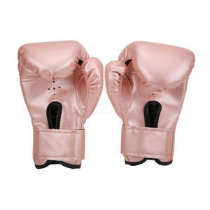 Guantes de boxeo de cuero hechos en fábrica con correa de muñeca adicional y soporte para boxeo profesional y entrenamiento regular - Product Image 2