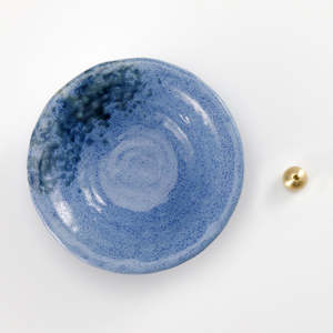 Juego de Porta Incienso de Cerámica Tradicional y Quemador de Incienso de Latón - Azul - Product Image 3