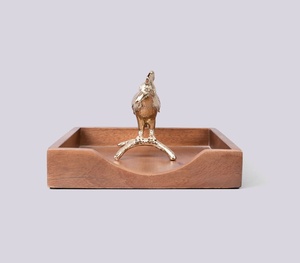 Porte-serviettes Floral Savvy Porte-serviettes décoratif Porte-serviettes de table moderne Porte-mouchoirs Home Office Accessoires de table à manger - Product Image 3