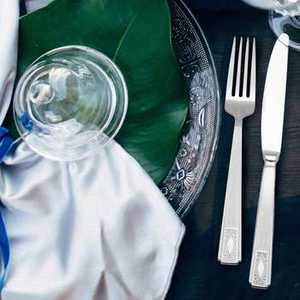 Ensemble de couverts en acier inoxydable avec manche court, taille et forme personnalisées, design élégant pour la cuisine, les mariages, les événements et les cadeaux - Product Image 6