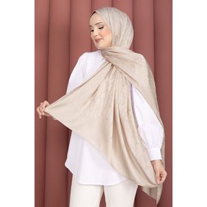 Serie de Chales Jacquard con Estampado Beige, Bufanda de Pashmina Ligera y de Lujo, Material de Rayón Transpirable y Suave - Product Image 2