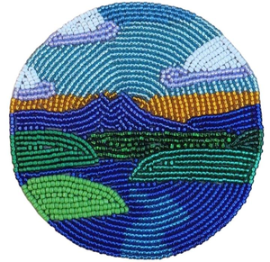 Wholesale multi Color Seed <b>Beads</b> Handmade Round Shaped Stylish <b>Coaster</b> Handmade Customized design from india by glowin fashion - Product Image 3