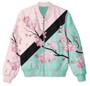 Nueva moda blanca 100% chaquetas de bombardero de invierno diseño de impresión 3d personalizado chaquetas de bombardero sublimadas unisex - Product Image 3