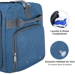 Bolsa Deportiva Resistente – Bolsa Deportiva Azul Espaciosa con Múltiples Compartimentos con Cierre y Correa Ajustable - Product Image 4