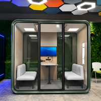 Cabine acoustique mobile d'intérieur, isolation phonique, cabine silencieuse pour le travail au bureau, le streaming en direct et l'enregistrement