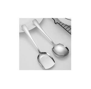 Cuchara de servir de acero inoxidable de excelente calidad con mango medio y agujero colgante Artesanía Cuchara para servir arroz - Product Image 3