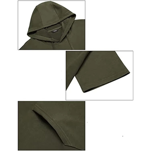 Fabricante Hombres Cremallera Sudadera con capucha Conjuntos cortos Personalizado Transpirable Unisex Sudadera con capucha Conjuntos cortos Secado rápido Sudadera con capucha Conjuntos cortos - Product Image 5