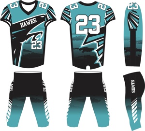 Nueva Llegada Camisetas de Fútbol Americano Personalizadas de Alta Calidad Manga Corta 100% Poliéster Nombre del Equipo Personalizado MOQ Bajo - Product Image 2