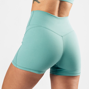 Pantalones Cortos de Ciclismo de Cintura Alta para Mujer, Talla Grande, con Bolsillo, Transpirables y que Absorben la Humedad, Ropa Deportiva para Entrenamiento y Yoga - Product Image 3
