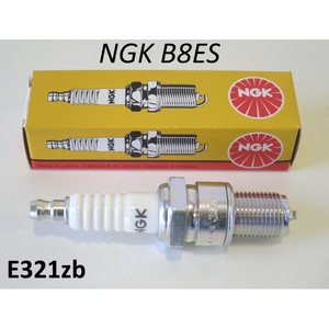 For NGK B8ES Long Reach Spark <b>Plug</b> for Lambretta LI TV SX Special DL Lui J in New Condition Ignition Coil Type Packed in Box - Product Image 1