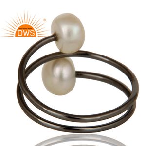 ชุดแหวนไข่มุกธรรมชาติเงินสเตอร์ลิง925เครื่องประดับตามสั่งสำหรับเป็นของขวัญสำหรับผู้หญิง - Product Image 4