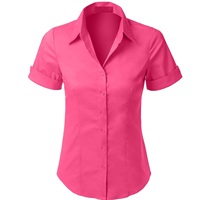 Camisa de mujer Camisas de estilo largo de mujer Blusa Tops Ropa Suelta Manga larga Botón de solapa Camisa informal