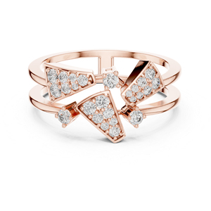 Anillo de Oro Blanco de 14K con Diamante Redondo Cultivado en Laboratorio para Mujer |   Anillo de Boda |   Diamante Cultivado Nuevo - Product Image 2