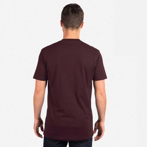 Vente en gros de t-shirts personnalisés pour hommes en coton peigné respirant 100% organique sérigraphie motif de lettres 220 grammes de tissu - Product Image 6
