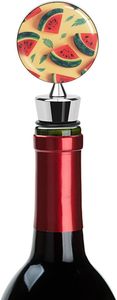 Summer Watermelon <b>Wine</b> Stoppers Stainless Steel <b>Wine</b> Bottle Corks With Silicone Material Vacuum Field Gift for <b>Wine</b> Lovers - Product Image 5