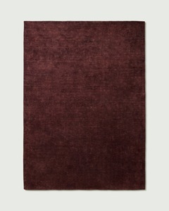 พรมผ้าขนแกะนิวซีแลนด์สไตล์มินิมอลปรับแต่งได้ใหม่พรมปูพื้นทรงสี่เหลี่ยมสีไวน์แดงทึบซักได้ - Product Image 3