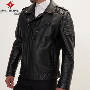 Nouvelle arrivée, veste en cuir matelassée de qualité supérieure, style moto, Falcon, vêtements de moto élégants, vêtements d'extérieur pour hommes, service OEM personnalisable - Product Image 3