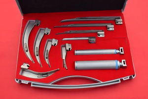 Laryngoscope de diagnostic portable à LED pour intubation Laryngoscope chirurgical en acier inoxydable pour la gestion des voies respiratoires - Product Image 2