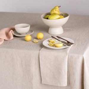 Nouveauté 100% serviettes en lin adouci serviettes en lin lavé à la pierre pour la fête de mariage rustique - Product Image 4