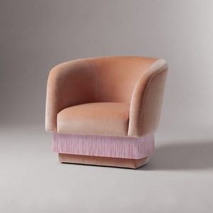 Sillón de Diseño Artesanal HEC, Sillón <span class=keywords><strong>La</strong></span> Folie de Diseño, Sillón de Lujo con Flecos para Sala de Estar, Bar, Club, Muebles - Product Image 2