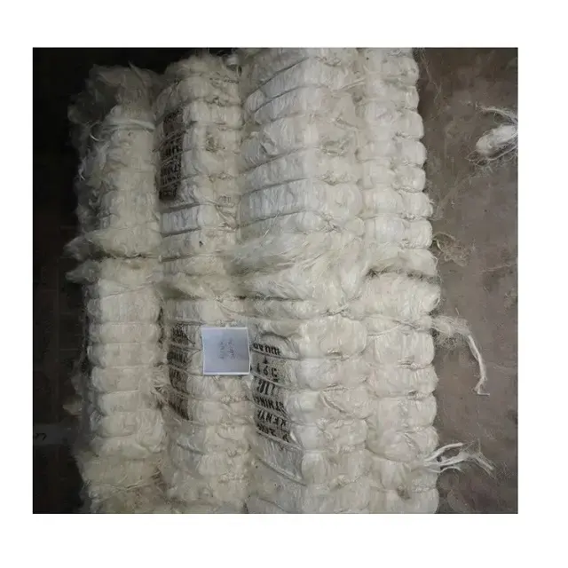 whole sale % Sisal Fibre for sale hot discount / Natural white sisal fiber material price sisal fiber