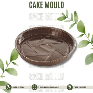Plat de cuisson rond jetable écologique à revêtement multicouche, résistant au four et antiadhésif, pour la préparation de tartes et de gâteaux - Product Image 2