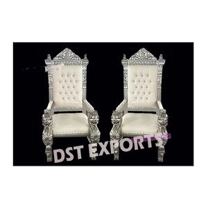 Maravillosa boda Mandap Mayur sillas talladas boda real hindú Vidhi Mandap sillas de lujo boda Phera ceremonia muebles - Product Image 6