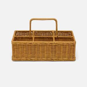 Cesta de Almacenamiento Rectangular de Mimbre y Ratán Tejida a Mano Sostenible con Asa para Vino, Ideal para Pedidos al por Mayor - Product Image 4