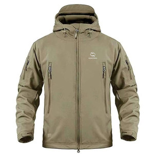 New Arrival Softshell <b>Jacket</b> for <b>Men</b> Custom Design Winter Workwear <b>Waterproof</b> <b>Fleece</b> <b>Lined</b> Zip Up Soft-Shell <b>Jackets</b> - Product Image 1