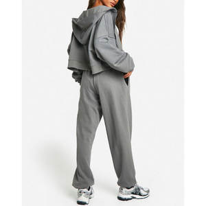 กางเกงวอร์มผ้าฝ้ายฟลีซสำหรับผู้หญิง สกรีนโลโก้ได้ ระบายอากาศได้ดีและสวมใส่สบาย - Product Image 2