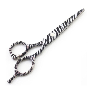 Ciseaux de barbier en acier inoxydable japonais 4Cr13, poignée moyenne pour droitiers, faits à la main au Pakistan - Product Image 4