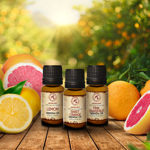 Citrus Flavor Cold Pressed <b>Essential</b> <b>Oil</b> <b>Set</b> with Grapefruit Lemon & Orange for Natural Aromatherapy Home Spa Gift Box - Product Image 1