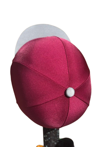 Sombrero de equitación de alta calidad, funda de seda, Rosa francesa. Gorro de pompón o Pico de bolsillo disponible. Sombreros de seda con pompón y botones - Product Image 6