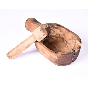 ชุดครกและสากไม้ระดับพรีเมียมทำจากธรรมชาติสมบูรณ์แบบสำหรับอุปกรณ์เครื่องครัวและเครื่องมือบดเครื่องเทศน้ำหนักเบา - Product Image 5