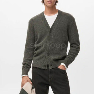 Vente directe d'usine, couleur personnalisée, cardigan en tricot respirant et flexible de haute qualité pour l'hiver - Product Image 3