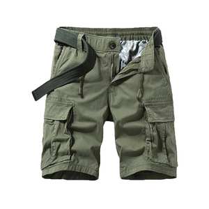 Shorts pour hommes tendance et décontractés avec taille élastique et bouton, design respirant et écologique pour des tenues modernes et élégantes - Product Image 6