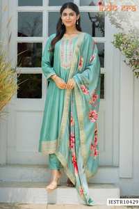 Colección al por mayor de seda india y pakistaní Kurti Bottom Dupatta para ropa de fiesta Catálogo completo disponible a precios competitivos - Product Image 4