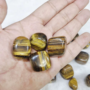 Wholesale rates Best Quality Yellow <b>colour</b> <b>pebbles</b> tiger tumbled stone Vastu Feng Shui Aura Chakra Reiki Healing Crystals - Product Image 1